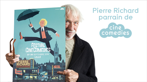 Pierre Richard parrain de CineComedies